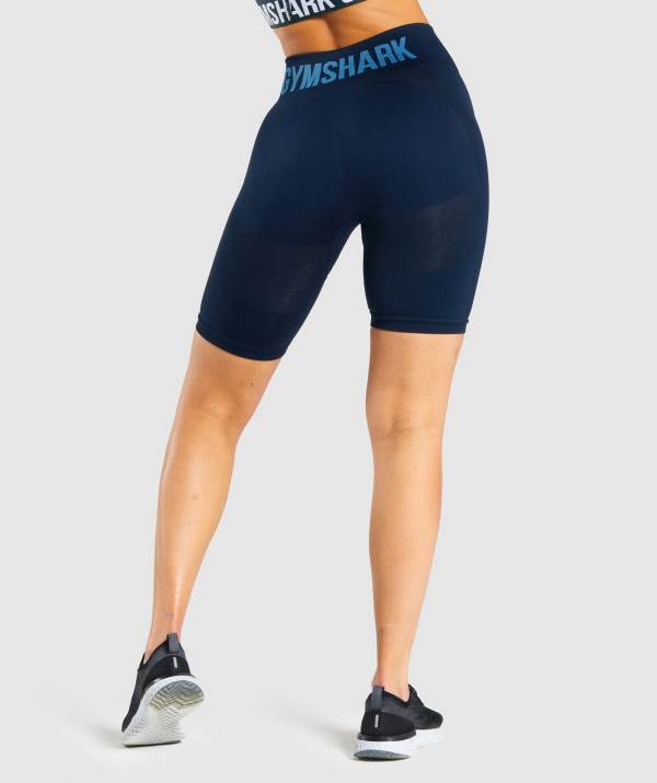 Damske Šortky Gymshark Flex Cycling Námornícka Modrá | TZ9623708